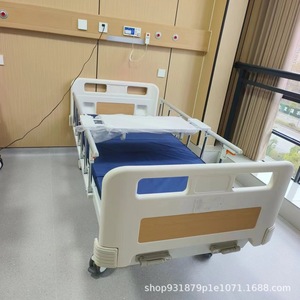 เตียงผู้ป่วย 142x77x96 ซม. สแตนเลส แบบหมุนสองมือ สำหรับการดูแลผู้ป่วย - Product Image 2