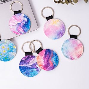 Llavero de Cuero PU Blanco Sublimable Personalizado para Regalos Promocionales de Festivales, Adorno Colgante Decorativo al por Mayor - Product Image 5