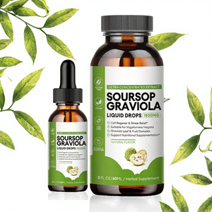 Gouttes buvables de Graviola (Corossol) avec multivitamines, extrait d'huile de graines de Graviola, boisson à base d'algues marines, supplément immunitaire, surgelé - Product Image 3