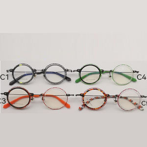 フランスデザインハイエンド光学フレームカラーアセテートチタン眼鏡ファッショナブルなダイヤモンド顔の形男性と女性のためのマッチ - Product Image 5