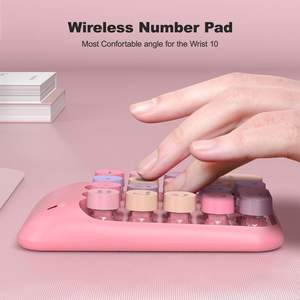 Fast Delivery Portable 2.4 GHz Financial Accounting Number Keyboard <b>Extensions</b> 18 Key Number Numpad for Laptop Desktop - Product Image 3