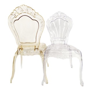 Stile francese trasparente festa evento principessa <span class=keywords><strong>Belle</strong></span> <span class=keywords><strong>Epoque</strong></span> sedie da sposa PC chiaro evento principessa sedie - Product Image 3