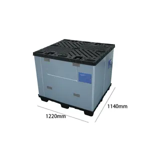 NEXARA Offre Spéciale HDPE 1220*1140mm Boîte Palette Plastique pour Entrepôt - Product Image 4