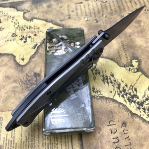 Couteau de poche pliant d'extérieur EDC DIY OEM pour la chasse, lame en acier de précision, manche en aluminium, haute dureté - Product Image 3