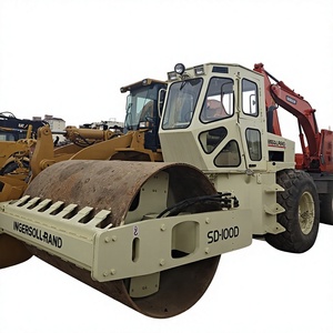 Ingersoll-Rand SD-100D Single Drum Static <b>Road</b> <b>Roller</b> Diesel Engine <b>Used</b> - Product Image 1