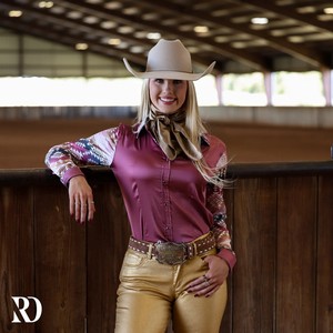 Camicia da <span class=keywords><strong>Donna</strong></span> Aderente in <span class=keywords><strong>Raso</strong></span> Elasticizzato Personalizzata OEM, Stile Pullover con Colori a Contrasto, Prodotta in Cina - Product Image 3