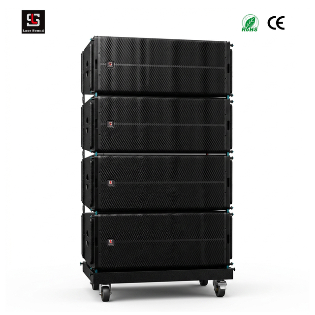 Lasesound LA-6 12 Inch Two Way Line Array Speaker with 3" Neodymium HF Driver for Concert Touring and Live Sound