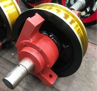 Roues de grue en acier forgé de haute qualité, roues à longue durée de vie pour les grues portuaires RTG