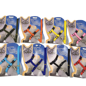 Arnés y Correa para Mascotas <span class=keywords><strong>Danny</strong></span> Pet, Diseño Encantador, Ecológico, Duradero, de Poliéster, Ajustable en el Cuello y el Pecho, Talla M para Gatos - Product Image 1