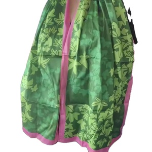 Sciarpa in Poliestere Effetto <span class=keywords><strong>Seta</strong></span> Stampata su Due Lati 20x155cm, Motivo Edera Perla <span class=keywords><strong>Rosa</strong></span> - Product Image 3