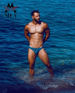 MLY Custom di alta qualità Standard degli uomini del costume da bagno degli uomini adulti solidi costumi da bagno Bikini short - Product Image 2