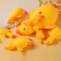 Jouets anti-stress en peluche moelleux en forme de canard, jouets mignons en forme d'oie, jouets de décompression pour adultes, meilleur cadeau