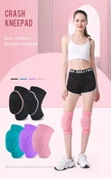 Genouillères de pole dance avec rembourrage épais en éponge, écologiques, respirantes, avec grip en gel et protection en silicone adhésif