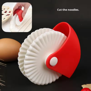 Rotella Tagliapasta per Cucina, Utensile per Arrotolare Pizza, Taglierina Manuale per <span class=keywords><strong>Tagliolini</strong></span>, in Plastica PP Ecologica Antiaderente - Product Image 5