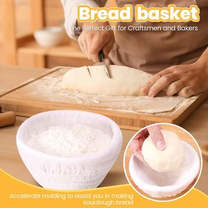 Stile europeo cesto di fermentazione per il pane rustico cestino di pane in <span class=keywords><strong>ceramica</strong></span> con Rattan utensili da forno Amazon Indonesia Vietnam - Product Image 2