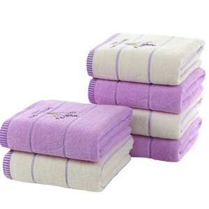 Pure Cotton Lavender <b>Towels</b> 35x75 Cm Embroidered Household Gift <b>Towel</b> - Product Image 2