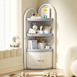 VSUCH Meuble pour Bébé en Plastique Mobile pour la Maison <span class=keywords><strong>Coffre</strong></span> de Rangement d'Angle Étagère Organisateur de Jouets Bibliothèque Armoires pour Enfants - Product Image 2