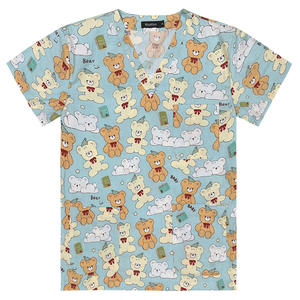 ชุดเครื่องแบบพยาบาลสำหรับทุกเพศชุดเครื่องแบบโรงพยาบาลชุดพยาบาลแขนสั้นแฟชั่นชุดพยาบาลสำหรับผู้หญิงผู้ชาย - Product Image 3