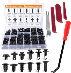 245-teiliges Sortiment an Kunststoff-Befestigungsclips für Elektrofahrzeuge im Sortimentskasten - Product Image 1