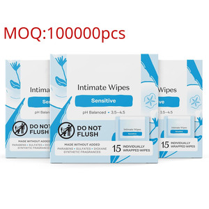 Lingettes féminines personnalisées avec logo, emballées individuellement, <span class=keywords><strong>pour</strong></span> les parties intimes, <span class=keywords><strong>le</strong></span> <span class=keywords><strong>corps</strong></span> ou <span class=keywords><strong>le</strong></span> visage - Product Image 1