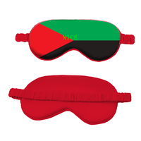 Masque de sommeil portable en soie simulée avec drapeau national de la Martinique, personnalisable en gros pour revendeurs