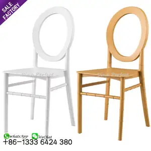 Party Chairs Event Banquet Foshan Cheap Wholesale Sale Modern Chaise Stackable Gold White Plastic Wedding Decor Chairs Party Event Banquet