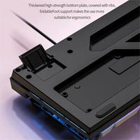 X716-1K500 Yeni Mekanik Oyun Klavyesi Gateron/Kailh Anahtarları 104 Tuşlar RGB Özel Renk USB-C Kablolu Masaüstü Bilgisayar