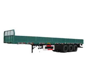 Sıcak satış yarı römork 60 ton genel kargo kutusu kamyon römork Kenya kargo taşımacılığı için çelikten yapılmış fiyat