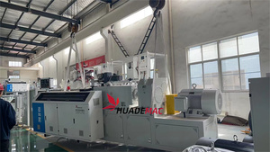 HUADE <strong>MAC</strong> Upvc PVC Pipe Sheet Diameter 92mm Conical Twin Screw <strong>Plastic</strong> Extruder - Product Image 5