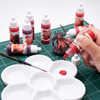 Kit de peinture miniature à l'aérographe pour débutants personnalisé jeu métallique couleur