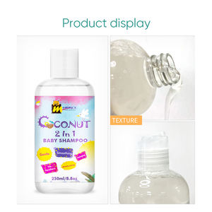 Everythingblack 개인 상표 눈물 자유로운 코코낫유 꼬부라진 아이 및 아기의 자연적인 모발 관리 제품 선물 상자 세트 - Product Image 4