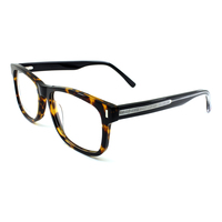 Bingkai Kacamata Optik Pria Model Sara 2302 Asetat Berkualitas Klasik Kustom Baru
