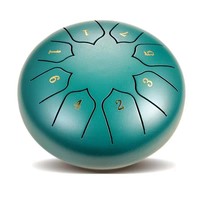 Tambour à langue en acier inoxydable personnalisé de 6 pouces, tambour de pluie, 8 tons, couleurs riches, qualité supérieure, style populaire pour les amateurs de musique
