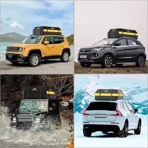 Sac de toit de voiture en PVC personnalisé de 15 pieds cubes, tissu en maille 500D, pressé à haute fréquence, imperméable, résistant au soleil, sac d'extérieur - Product Image 5