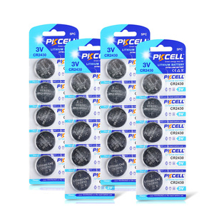 Pkcell <span class=keywords><strong>cr2430</strong></span> đồng xu lithium pin 3V nút di động với pin chủ Pin Hàn <span class=keywords><strong>tabs</strong></span> - Product Image 1