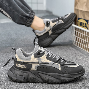Zapatos de estilo retro para hombre, para caminar, con suela gruesa, para correr y de ocio, modernos, transpirables, deportivos de caña alta. - Product Image 2
