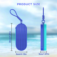 Sac de plongée en maille à séchage rapide avec sangle de suspension, pochette zippée pour masque de plongée et équipement de natation
