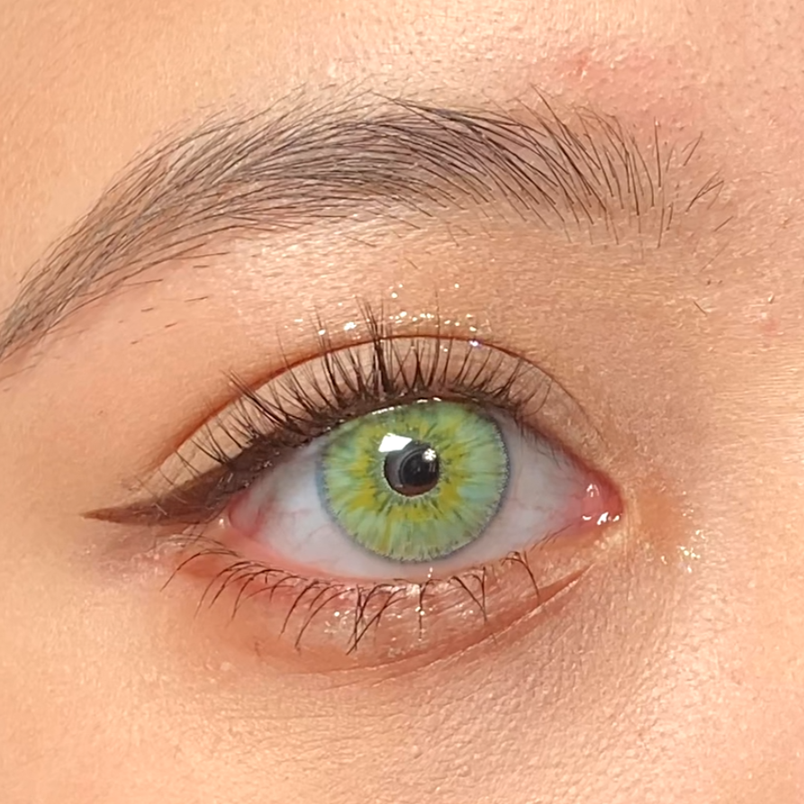 Контактные линзы new york green iris green color, цветные контактные линзы, контактные линзы cycle eye, косметические линзы размером 14,2 мм