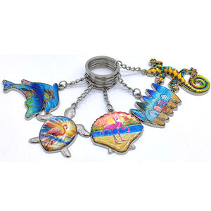 Porte-clés en métal personnalisé avec logo, souvenir de Sainte-Lucie, tortue de <span class=keywords><strong>Guadeloupe</strong></span> - Product Image 6