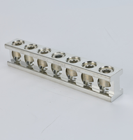 Barre de terre neutre à 7 ports homologuée UL KS KSLUG-T7-350-I AL9CU 350kcmil-6/185mm²-16mm² pour tableau de commutation