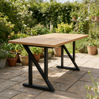 Pieds de table de salle à manger modernes en métal pour écoles et restaurants, en acier inoxydable Xinhao SC-001, durables, garantie 1 an