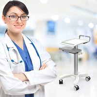 Chariot médical mobile en aluminium de style industriel ZZ-1 de Customized Vision Technology, chariot de mobilier hospitalier