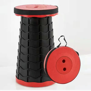 Taburete Telescópico Plegable de Plástico Ajustable al por Mayor para Viajes al Aire Libre y Pesca, Silla Cómoda de Almacenamiento - Product Image 4