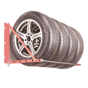 Heavy Duty Garage Folding Tire Storage Rack Wall Mount Tire Display Stand