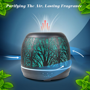 Diffuseurs d'huiles aromatiques au design unique vintage en métal humidificateur à brume fraîche pour huiles essentielles - Product Image 4