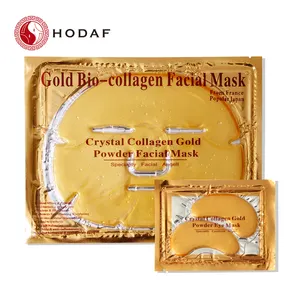 Tutto naturale 24k oro di Cristallo Del Silicone Private Label Viso Collagene 24k Maschera D'oro