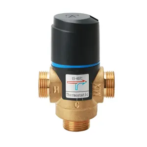 SANIPRO Solar Electric Water Heater Brass Constant Temperature Mixing Valve G3/4 Floor Heating Thermostatic Valves