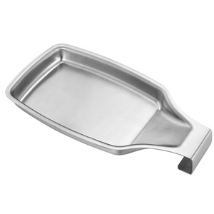 Plateau de rangement rectangulaire en acier inoxydable 304, type autoportant, compatible lave-vaisselle, finition argent poli - Product Image 5