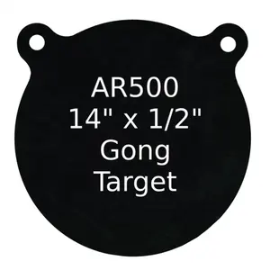 AR500 3/8 "هدف للرماية من الصلب هدف غونغ AR500 هدف تدريب الرماية التكتيكية