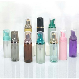 30ml 50ml <b>Empty</b> Facial Foaming Pink God <b>Plastic</b> Lash Shampoo <b>Bottles</b> Eyelash Extension Soap Foam Pump Cleanser Set Foam <b>Bottle</b> - Product Image 2